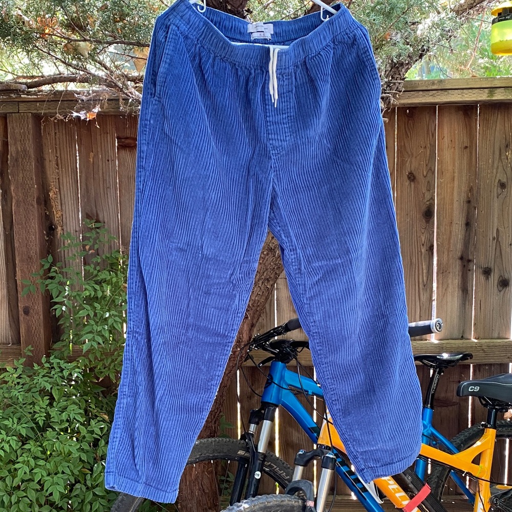 💙 Urban outfitters corduroy beach pants M blue 💯% cotton